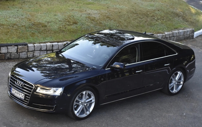 Audi A8 cena 149000 przebieg: 272000, rok produkcji 2015 z Chodzież małe 742